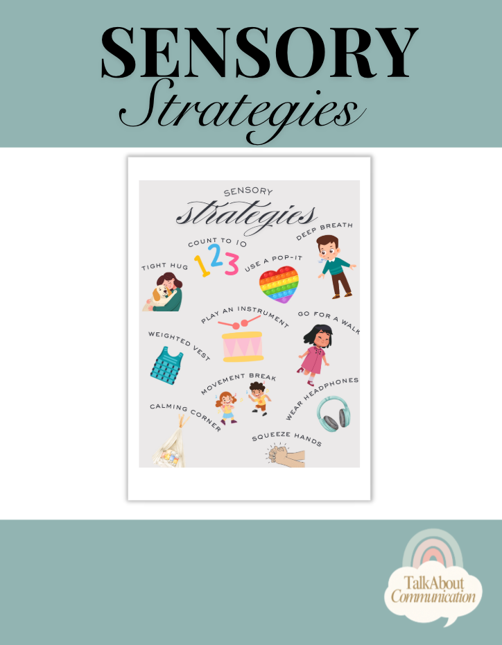 Sensory Strategies Sign